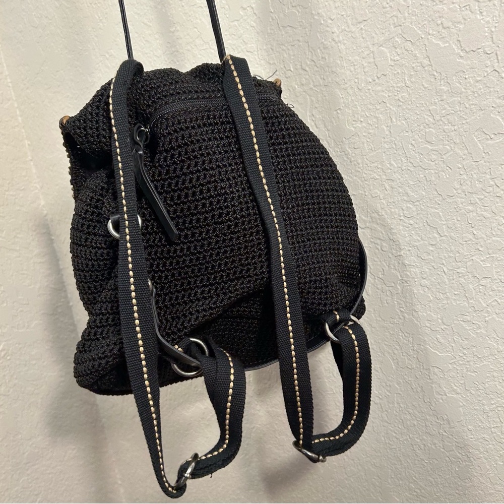 Elegant Black Crochet Women's Bag - Picture 2 of 5